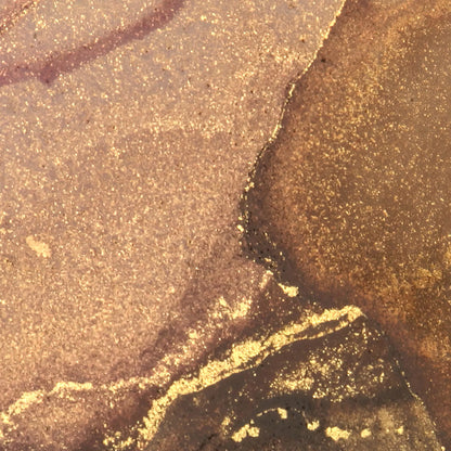 ゴールドマーブルが美しい抽象アートポスター3枚セット、リビングや玄関におすすめ