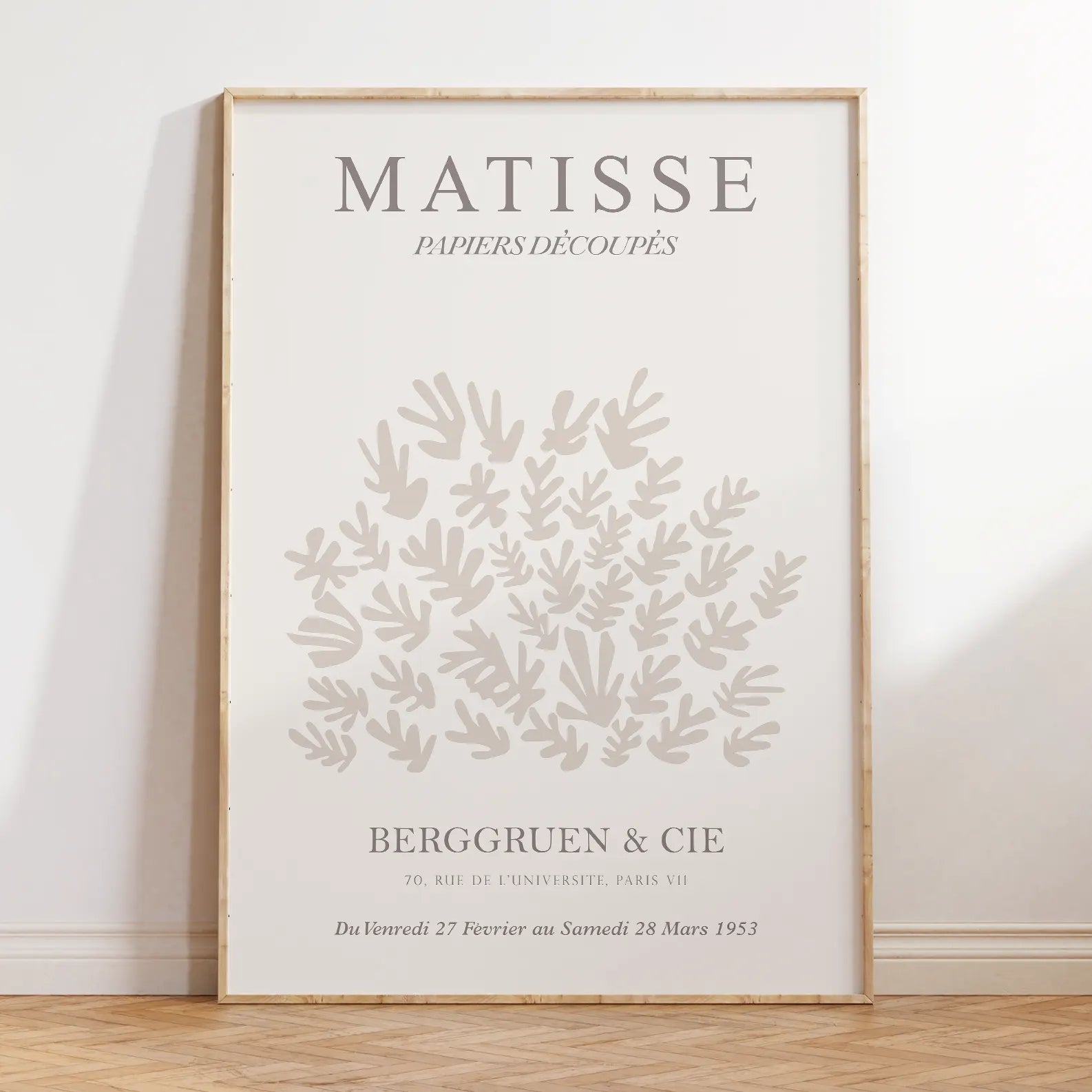 抽象ミニマルアート ベージュ グレー 北欧デザイン 3枚セット