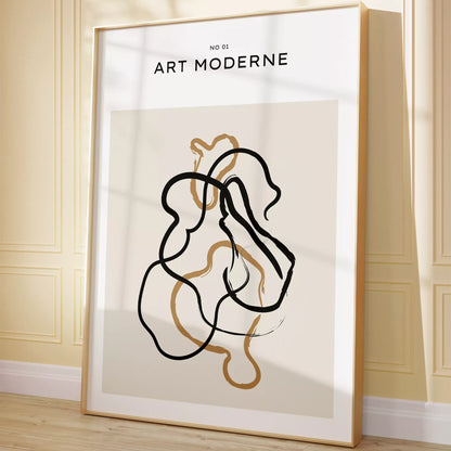 北欧ミニマリスト花瓶ボタニカルアートポスター ベージュ ボヘミアン ジャパンディ