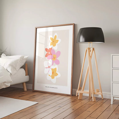 トロピカルフラワー ボタニカルアート ポスター モダンインテリア ミニマリスト