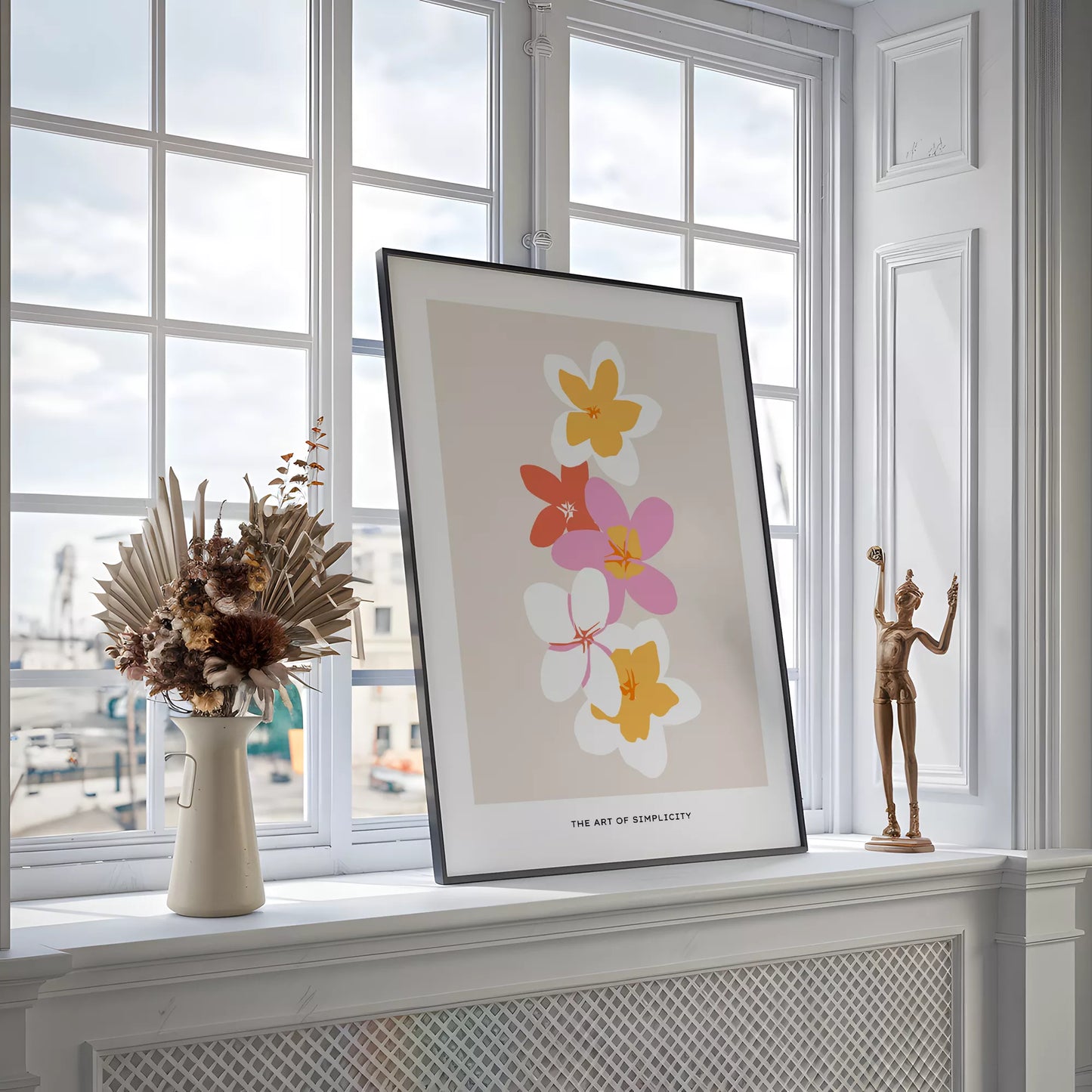 トロピカルフラワー ボタニカルアート ポスター モダンインテリア ミニマリスト