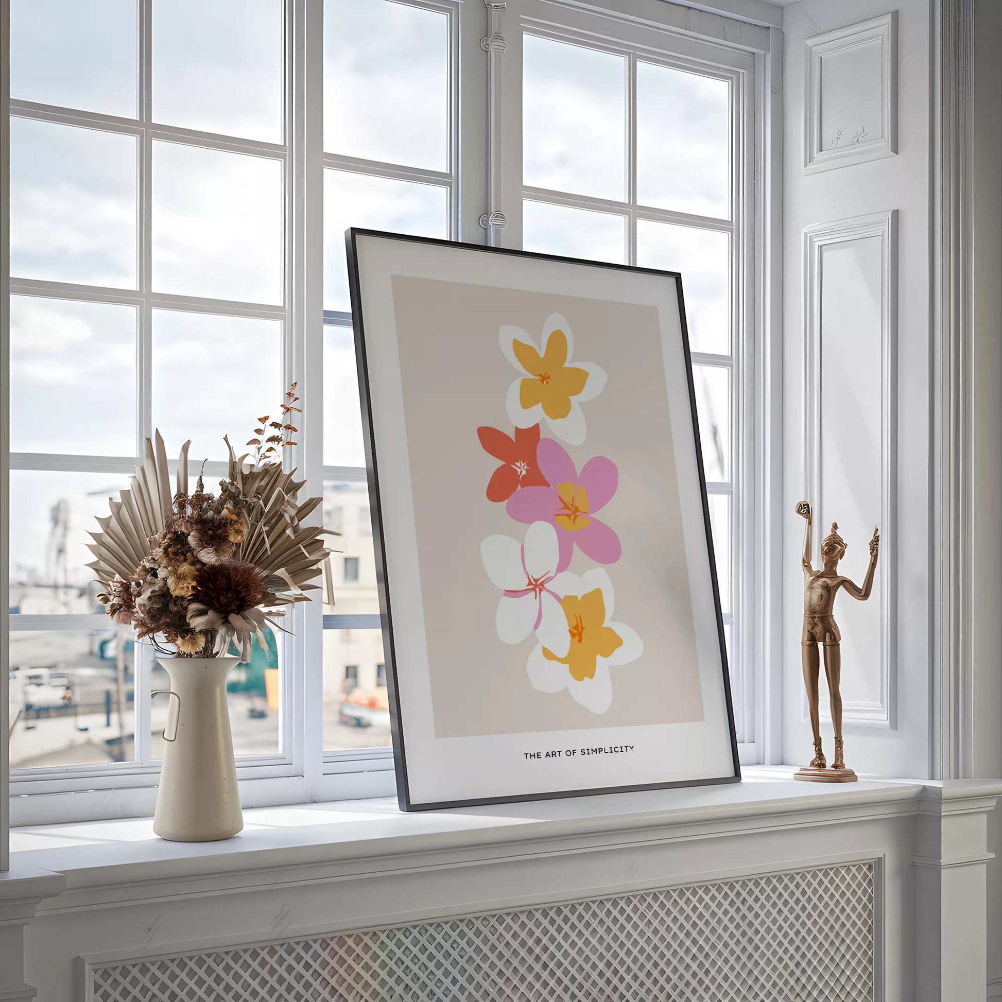 トロピカルフラワー ボタニカルアート ポスター モダンインテリア ミニマリスト