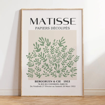 マティス風 抽象ポスター 3枚セット ベージュ セージグリーン 北欧