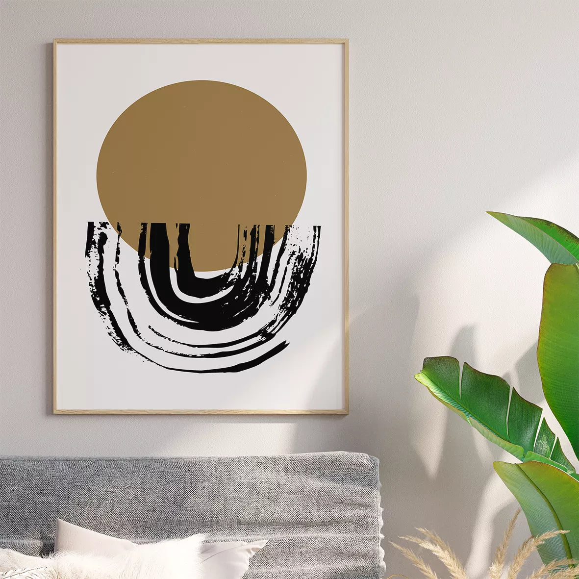 抽象ブラックゴールドの高級感あるアートポスター 北欧モダンインテリア 3枚セット