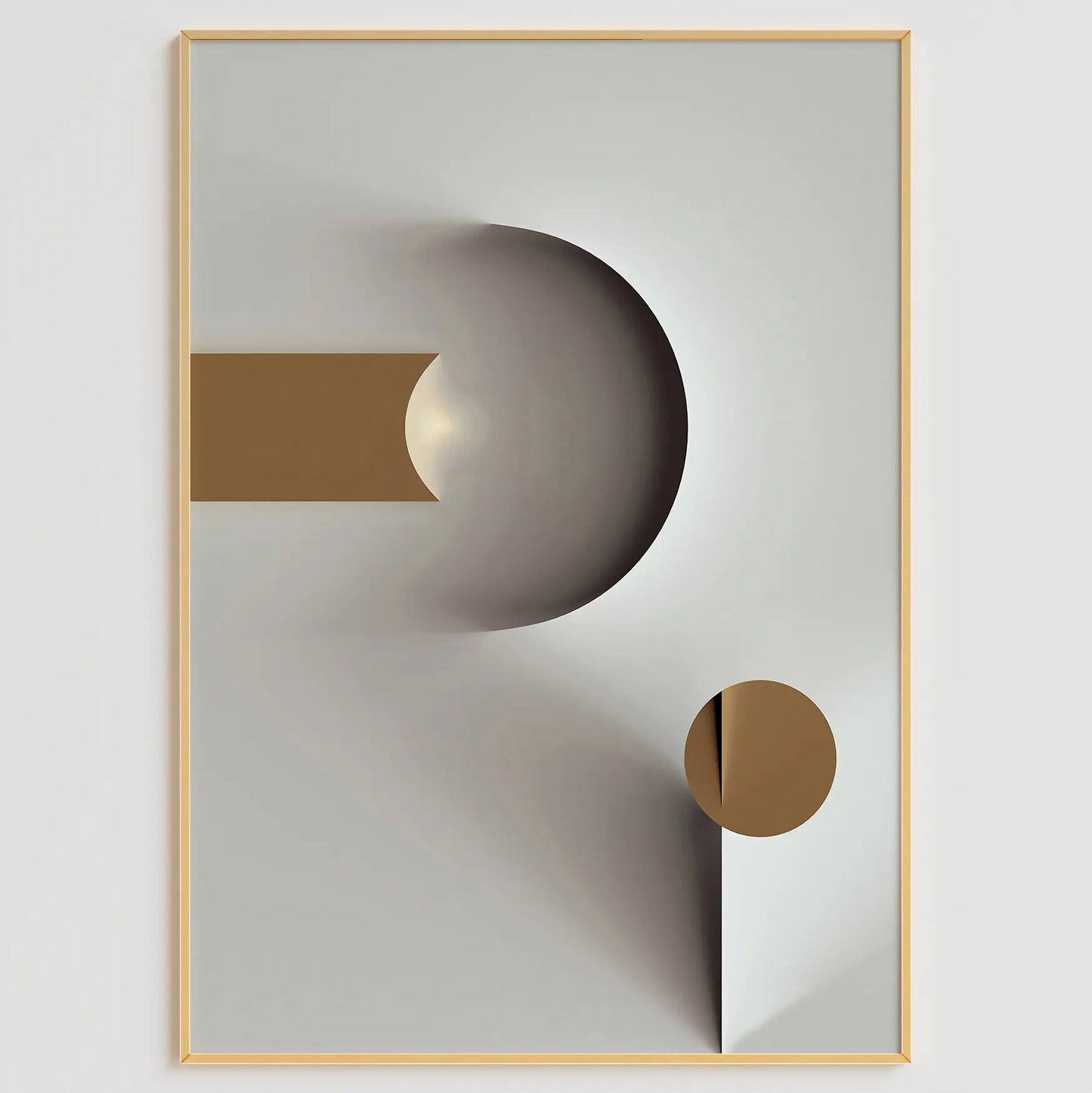 テラコッタ山脈とサンムーンを描いた北欧ボヘミアンアートポスター 3枚セット