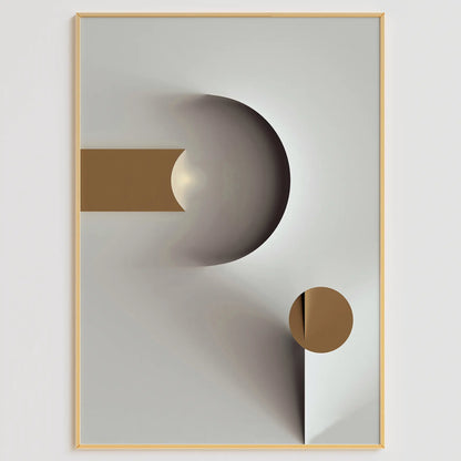 テラコッタ山脈とサンムーンを描いた北欧ボヘミアンアートポスター 3枚セット