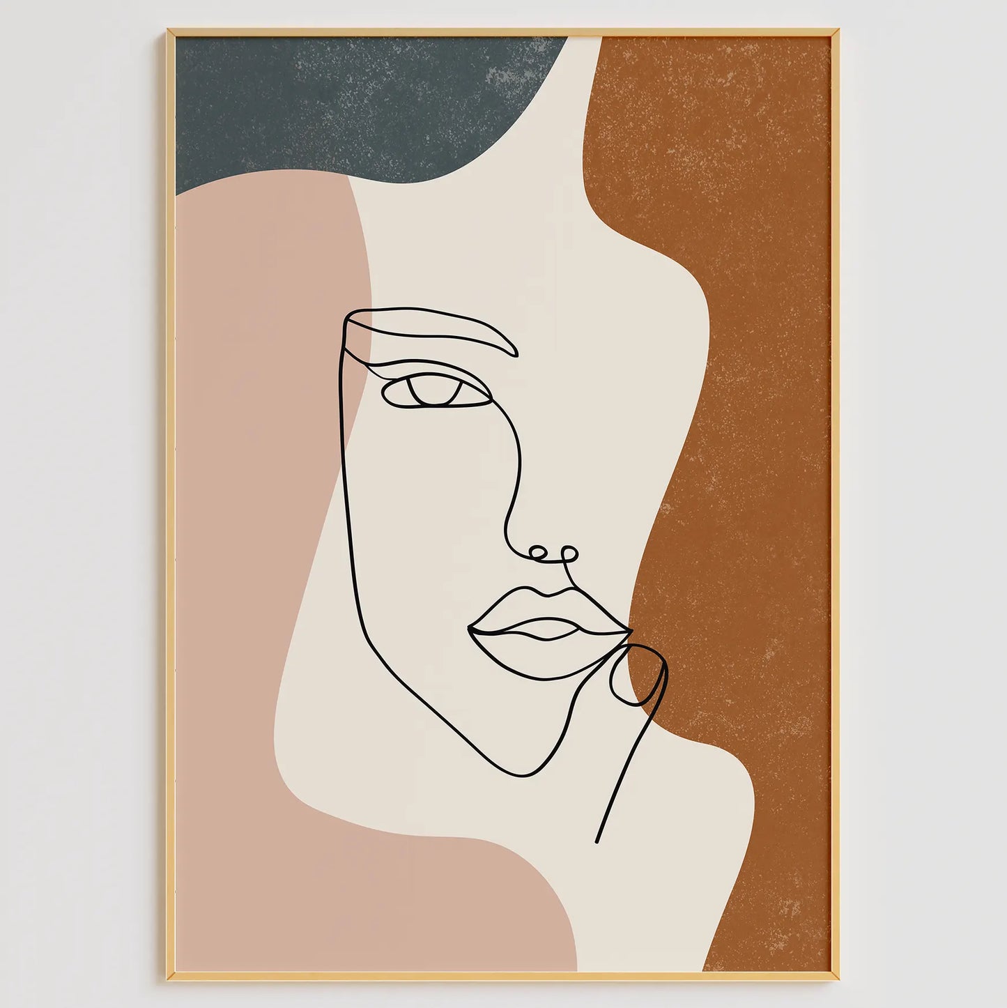 抽象的なゴールドマーブル調の高級感あるアートポスター 北欧モダンインテリア 3枚セット